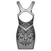 Košilka Obsessive D608 dress (Velikost S/L, Barva Černá)