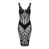 Košilka Obsessive D609 dress (Velikost S/L, Barva Černá)