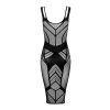 Košilka Obsessive D609 dress (Velikost S/L, Barva Černá)