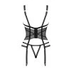 Korzet Obsessive Lanelia corset (Velikost M/L, Barva Černá)