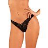 Tanga Obsessive Donna Dream thong (Velikost XL/2XL, Barva Černá)