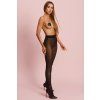 Punčochy Obsessive Norless Sexy crotchless tights (Velikost S/M, Barva Černá)