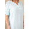 Dámské šaty Plus Size 20059 (Velikost UNI, Barva Tyrkysová)