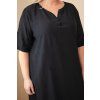 Dámské šaty Plus Size 20059 (Velikost UNI, Barva Tyrkysová)