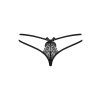 Tanga Obsessive Intensa double thong (Velikost S/M, Barva Černá)