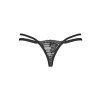 Tanga Obsessive Nutris thong (Velikost XL/2XL, Barva Černá)