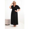 Dámské šaty Plus Size 2088 (Velikost UNI, Barva Černá)