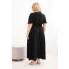 Dámské šaty Plus Size 2088 (Velikost UNI, Barva Černá)