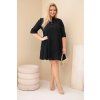 Dámské šaty Plus Size ART8102 (Velikost UNI, Barva Černá)