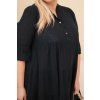 Dámské šaty Plus Size ART8102 (Velikost UNI, Barva Černá)