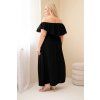 Dámské šaty Plus Size ART25061 (Velikost UNI, Barva Černá)
