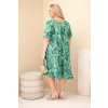 Dámské šaty Plus Size ART8064 (Velikost UNI, Barva Zelená)