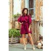 Numoco dámské šaty SOFIA 287-18 (Velikost S/M, Barva Bordó)