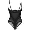 Body Obsessive Stelisa crotchless teddy (Velikost L/XL, Barva Černá)