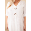 Dámské šaty Plus Size ART8106 (Velikost UNI, Barva Modrá)