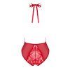 Body Obsessive Dagmarie teddy (Velikost M/L, Barva Červená)