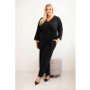 Dámský overal Plus Size 6962 (Velikost 2XL, Barva Černá)