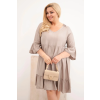 Dámské šaty Plus Size 21597 (Velikost UNI, Barva Modrá)