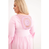 Dámské šaty Plus Size 21597 (Velikost UNI, Barva Modrá)