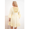 Dámské šaty Plus Size 21597 (Velikost UNI, Barva Modrá)