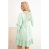 Dámské šaty Plus Size 21597 (Velikost UNI, Barva Modrá)
