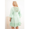 Dámské šaty Plus Size 21597 (Velikost UNI, Barva Modrá)