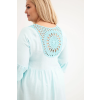 Dámské šaty Plus Size 21597 (Velikost UNI, Barva Modrá)