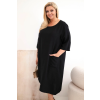 Dámské šaty Plus Size 22044 (Velikost UNI, Barva Černá)