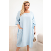 Dámské šaty Plus Size 22044 (Velikost UNI, Barva Černá)