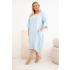 Dámské šaty Plus Size 22044 (Velikost UNI, Barva Černá)