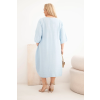 Dámské šaty Plus Size 22044 (Velikost UNI, Barva Černá)