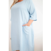 Dámské šaty Plus Size 22044 (Velikost UNI, Barva Černá)