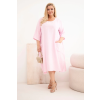 Dámské šaty Plus Size 22044 (Velikost UNI, Barva Černá)