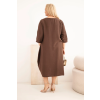Dámské šaty Plus Size 22044 (Velikost UNI, Barva Černá)