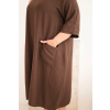 Dámské šaty Plus Size 22044 (Velikost UNI, Barva Černá)