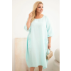 Dámské šaty Plus Size 22044 (Velikost UNI, Barva Černá)