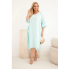 Dámské šaty Plus Size 22044 (Velikost UNI, Barva Černá)
