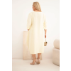 Dámské šaty Plus Size 22044 (Velikost UNI, Barva Černá)