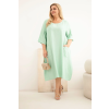 Dámské šaty Plus Size 22044 (Velikost UNI, Barva Černá)