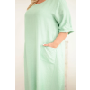 Dámské šaty Plus Size 22044 (Velikost UNI, Barva Fialová)