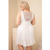 Dámské šaty Plus Size 21707 (Velikost UNI, Barva Béžová)