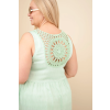Dámské šaty Plus Size 21707 (Velikost UNI, Barva Béžová)