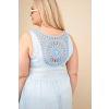 Dámské šaty Plus Size 21707 (Velikost UNI, Barva Béžová)