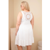 Dámské šaty Plus Size 21707 (Velikost UNI, Barva Béžová)