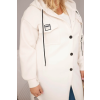 Dámská bunda Plus Size IT127 (Velikost UNI, Barva Smetanová)
