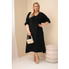 Dámské šaty Plus Size ART3365 (Velikost UNI, Barva Černá)
