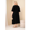 Dámské šaty Plus Size ART3365 (Velikost UNI, Barva Černá)