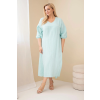 Dámské šaty Plus Size ART3365 (Velikost UNI, Barva Černá)