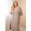 Dámské šaty Plus Size ART3365 (Velikost UNI, Barva Černá)