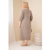 Dámské šaty Plus Size ART3365 (Velikost UNI, Barva Černá)